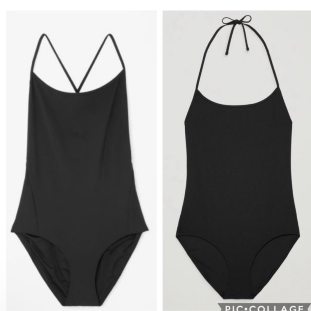 NEW COS Low Back One Piece Swimsuit Sz 8